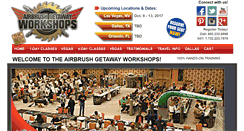 Desktop Screenshot of airbrushgetaway.com